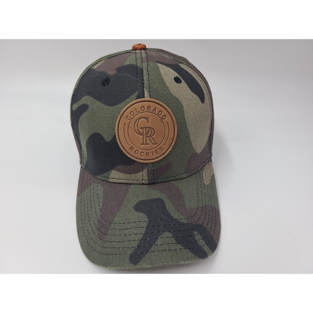 Colorado Rockies Camo Strapback Adjustable Hat Cap iHeart Denver Colorado Beer